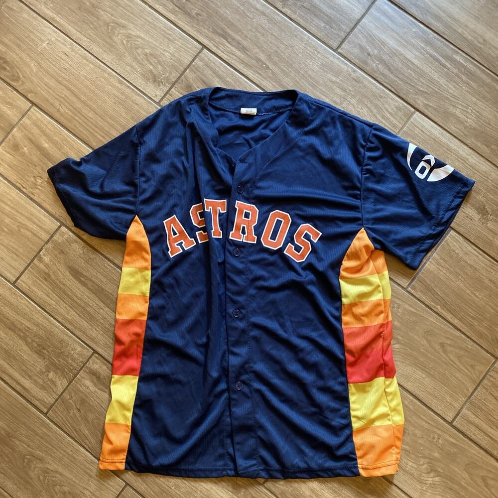 Houston Astros Jeremy Pena #3 Blue Navy MLB Baseball XL Jersey